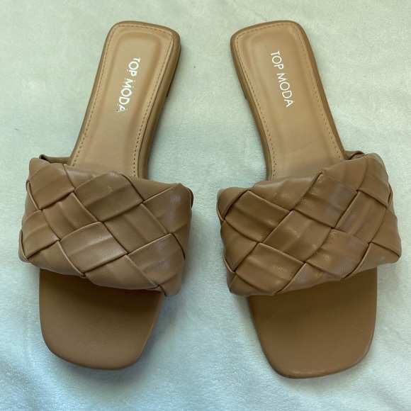 WOMENS flats sandals size 7 top moda - Picture 2 of 7
